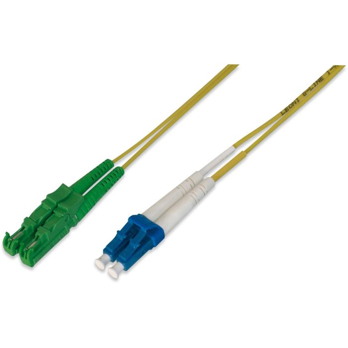Digitus Cable de Fibra Óptica LSH (8° APC) a LC (UPC) Monomodo Dúplex OS2 2m I-VH Amarillo