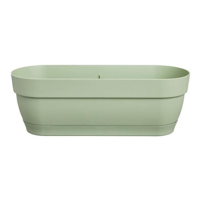 Elho ELH8711904521745 Plantador Rectangular con Depósito de Agua de Plástico, Ø 50 cm, Verde Elho ELH8711904521745 Plantador Rectangular con Depósito de Agua de Plástico, Ø 50 cm, Verde