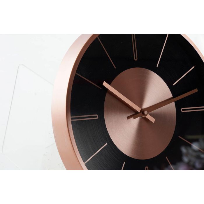 DKD Home Decor Reloj de Pared Moderno de Aluminio Cobrizo Negro para Decoración de Hogar, 4x30x30 cm, 1 Pila AA, Pack 2 Unidades 2 DKD Home Decor Reloj de Pared Moderno de Aluminio Cobrizo Negro para Decoración de Hogar, 4x30x30 cm, 1 Pila AA, Pack 2 Unidades 2