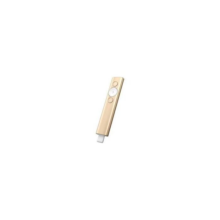 Logitech 910-004862 Mando a distancia universal inalámbrico Bluetooth, compatible con PC y portátil, color Oro