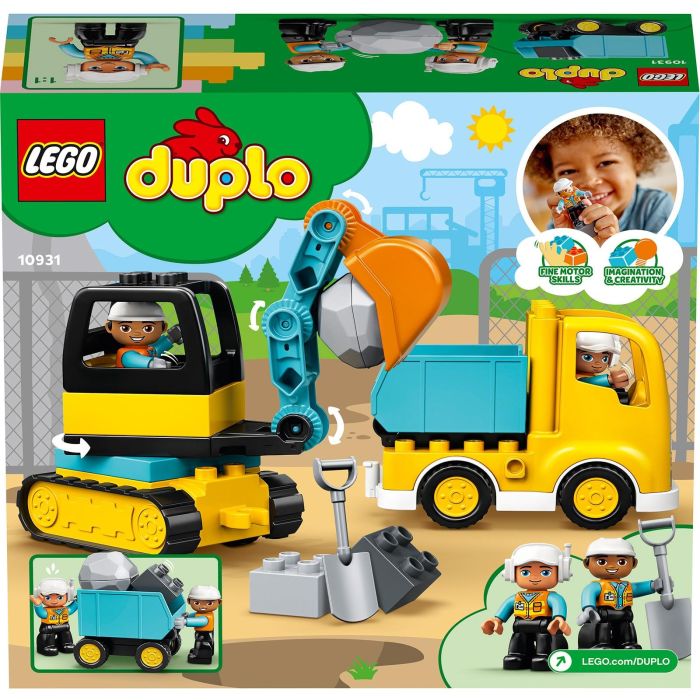 LEGO 10931 Camión y Excavadora con Orugas Set de Construcción Duplo para Niños y Niñas con 20 Piezas 8