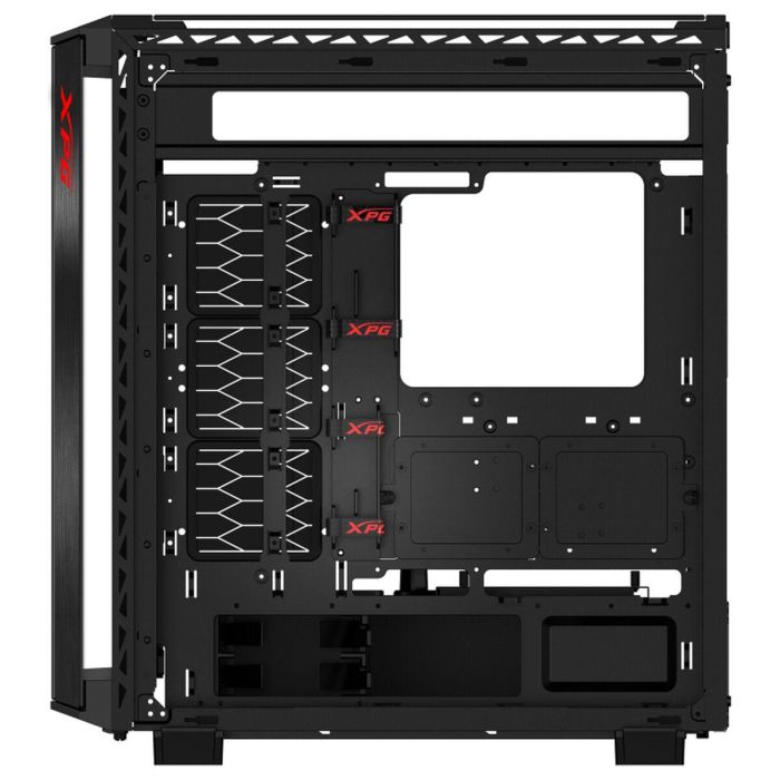 XPG BATTLECRUISER II Torre ATX/EATX Midi Negra para PC Gaming con 4 Ventiladores ARGB y Flujo de Aire Optimizado 3
