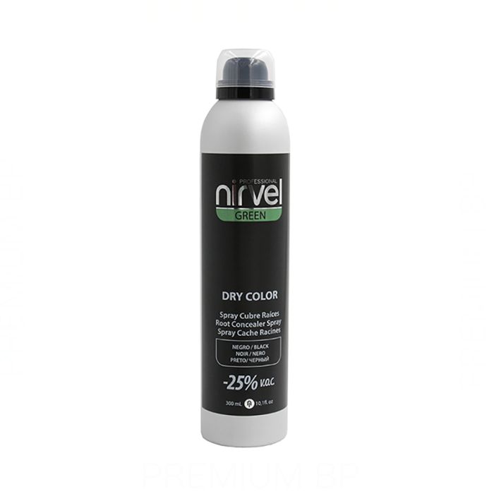 Spray Cubre Canas Green Dry Color Nirvel Green Dry Negro (300 ml)