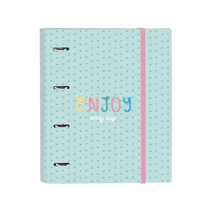 Carpeta de anillas BlackFit8 Enjoy Verde 27 x 32 x 3.5 cm Carpeta de anillas BlackFit8 Enjoy Verde 27 x 32 x 3.5 cm