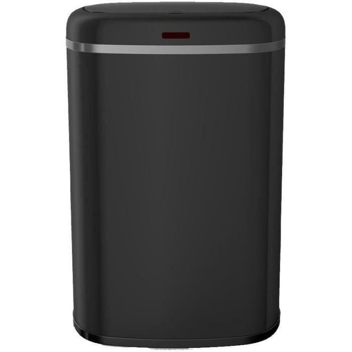 Kitchen Move LOGAN Cubo de Basura Automático de Cocina, 58 L, Acero Inoxidable Negro Mate, Rectangular, con Borde, 4 Pilas LR06 (No Incluidas) Kitchen Move LOGAN Cubo de Basura Automático de Cocina, 58 L, Acero Inoxidable Negro Mate, Rectangular, con Borde, 4 Pilas LR06 (No Incluidas)