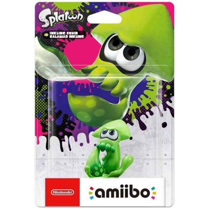 Figura de Splatoon entintado de calamar amiibo Figura de Splatoon entintado de calamar amiibo