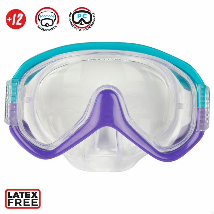 Gafas de Buceo con Tubo AquaSport Turquesa (6 Unidades) 3 Gafas de Buceo con Tubo AquaSport Turquesa (6 Unidades) 3