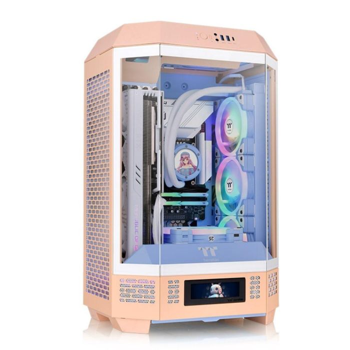 Caja Semitorre ATX THERMALTAKE Tower 300 Peach Fuzz Melocotón