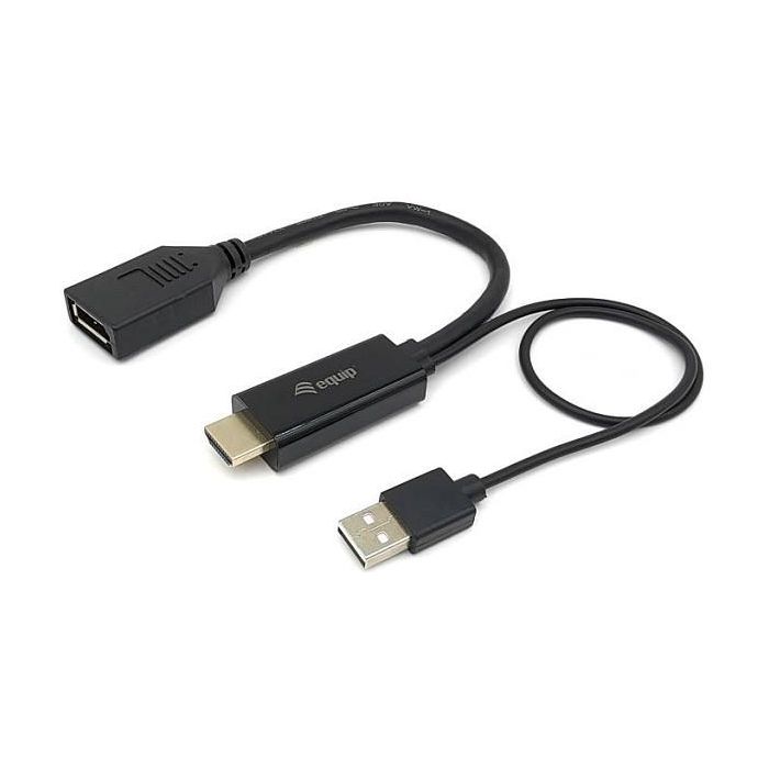 EQUIP ADAPTADOR HDMI MACHO A DISPLAY PORT HEMBRA EQUIP ADAPTADOR HDMI MACHO A DISPLAY PORT HEMBRA