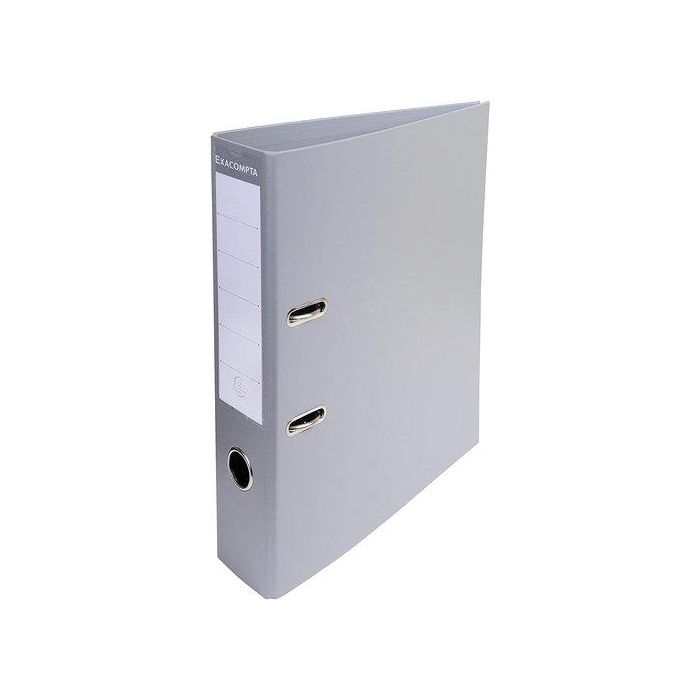 Archivador Palanca Exacompta Prem Touch Forrado Pvc Rado A4 70Mm Gris 10 unidades