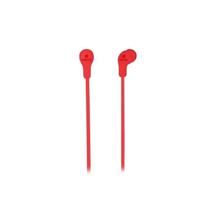 AURICULARES INTRAUDITIVOS NGS CROSS SKIP RED - DRIVERS 10MM - TECNOLOGÍA VOZ ASSISTANT - 20-20HZ - 106DB - JACK 3.5MM - CABLE 1.2M 1 AURICULARES INTRAUDITIVOS NGS CROSS SKIP RED - DRIVERS 10MM - TECNOLOGÍA VOZ ASSISTANT - 20-20HZ - 106DB - JACK 3.5MM - CABLE 1.2M 1