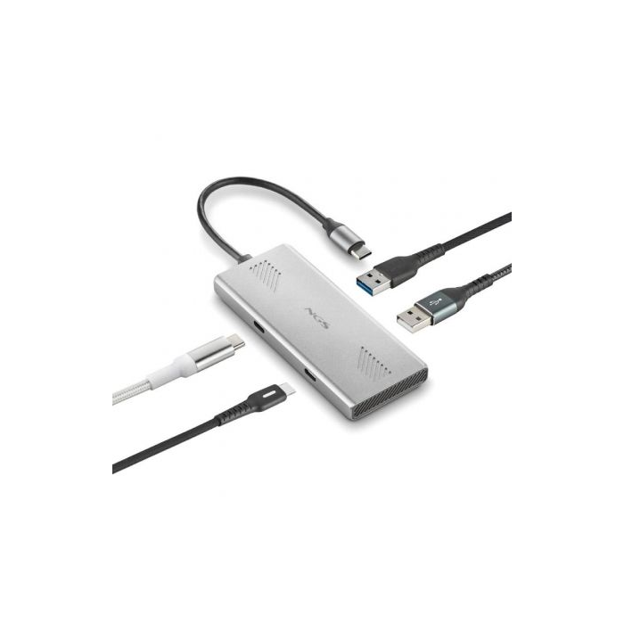 Hub USB Tipo-C NGS WonderDuo-C / 2xUSB/ 2xUSB Tipo-C 2