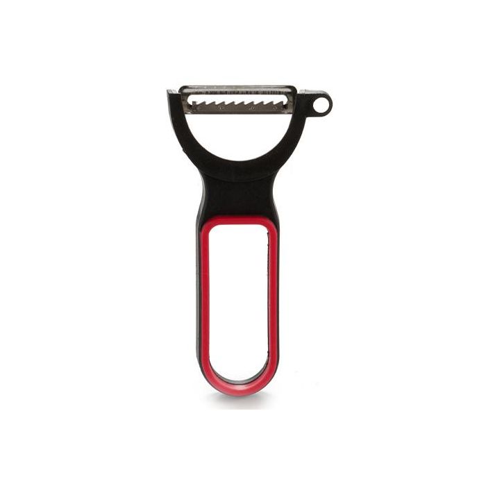 Set 3 Peladores de Plástico Negro y Rojo Kinvara - 13x4.5x7 cm (24 Unidades) 1 Set 3 Peladores de Plástico Negro y Rojo Kinvara - 13x4.5x7 cm (24 Unidades) 1