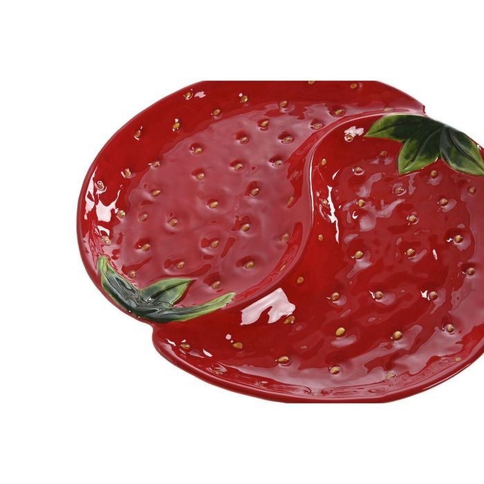 Plato Home ESPRIT Rojo Gres 32 x 31 x 3,5 cm 2 Plato Home ESPRIT Rojo Gres 32 x 31 x 3,5 cm 2