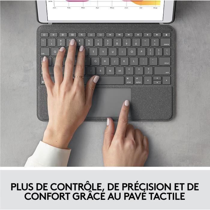 Teclado LOGITECH Combo Touch IPAD Grafito 1 Teclado LOGITECH Combo Touch IPAD Grafito 1
