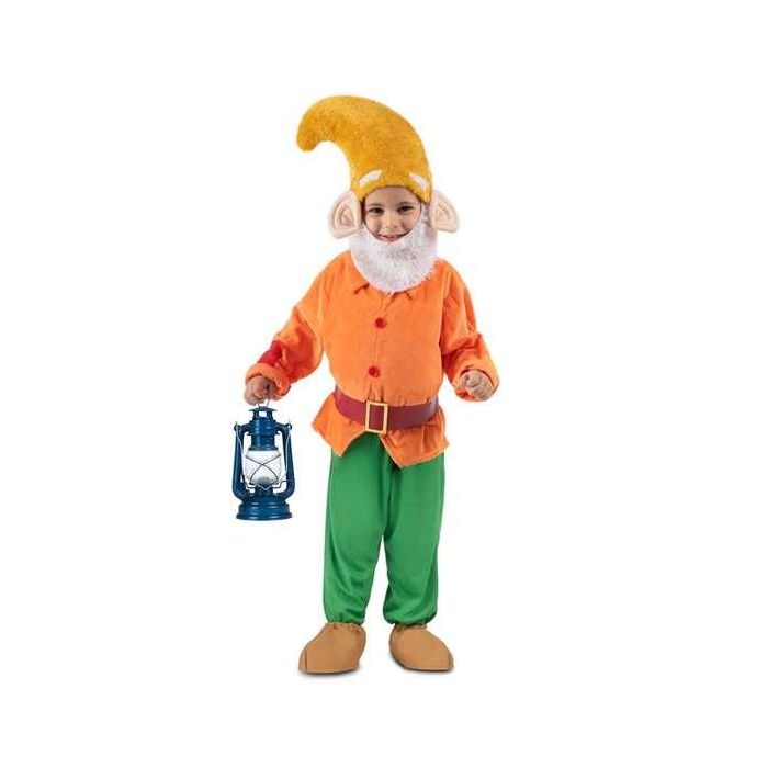Disfraz enanito gorro, barba, casaca, cinturón, pantalón y cubrebotas talla 3-4 y Disfraz enanito gorro, barba, casaca, cinturón, pantalón y cubrebotas talla 3-4 y