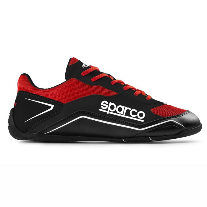 Sparco S00128840NRRS Zapatos S-Pole Botas de Kart Microfibra Transpirable Suela de Goma Agarre y Sensación para Conducir y Ocio
