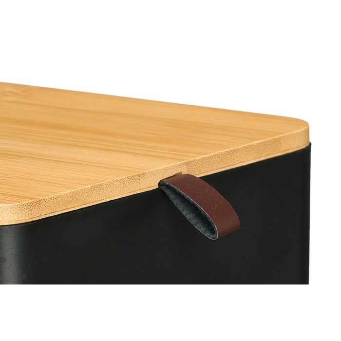 Organizador Plastico Espejo Bambu Negro Berilo 14x5x14cm (Set de 12) 2 Organizador Plastico Espejo Bambu Negro Berilo 14x5x14cm (Set de 12) 2