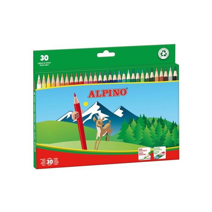 Alpino Lápices De Colores 175 mm Surtidos Estuche 30 Unidades