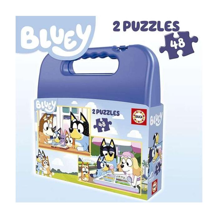 Educa Puzzles Bluey 2x48 Piezas en Maletín para Niños de 4 a 6 Años 4