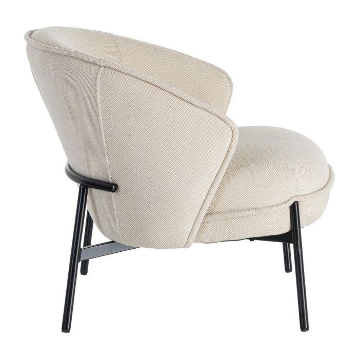 Sillón Beige Tejido-Metal 70 X 75 X 70 cm