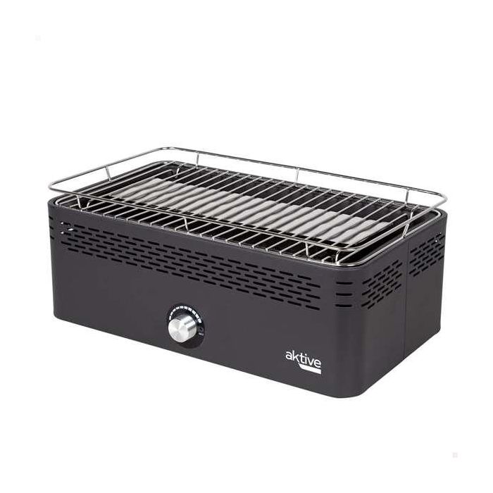 Barbacoa rectangular sin humo con protección antigoteo 45x28x19cm Barbacoa rectangular sin humo con protección antigoteo 45x28x19cm
