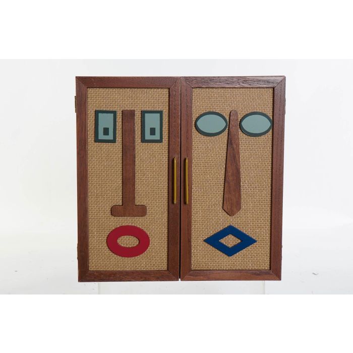 DKD Home Decor Caja Organizadora Decorativa Moderna de MDF en Tonos Marrón, Rojo y Azul – Medidas 13x30x30 cm – Pack de 2 Unidades 3 DKD Home Decor Caja Organizadora Decorativa Moderna de MDF en Tonos Marrón, Rojo y Azul – Medidas 13x30x30 cm – Pack de 2 Unidades 3