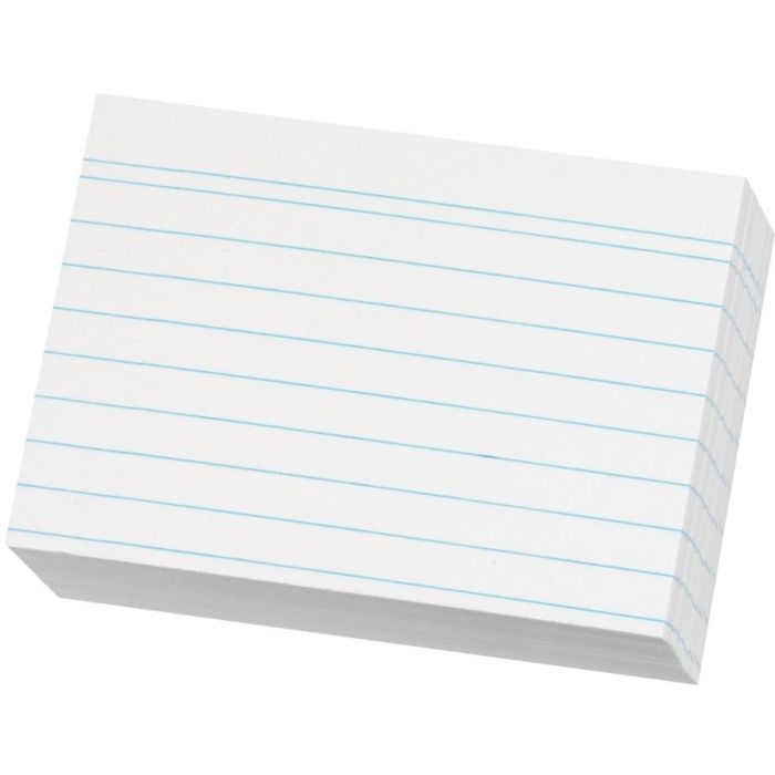 Herlitz Karteikarte A8 liniert weiß 120g – Pack de 200 tarjetas de índice