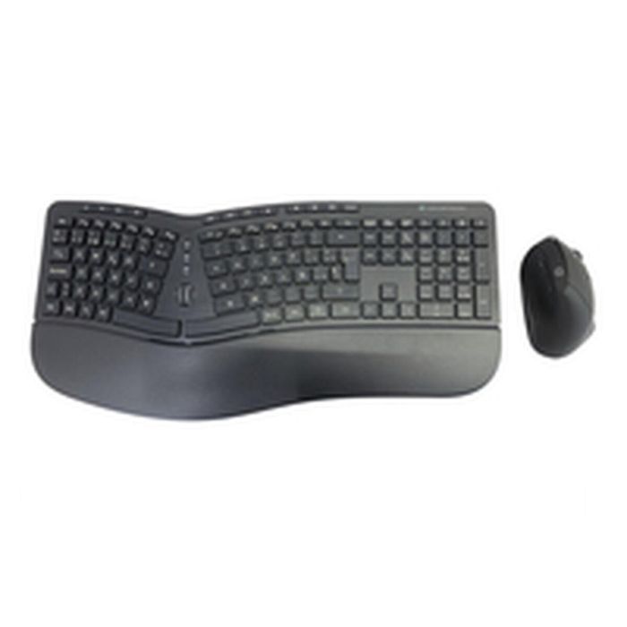 Conceptronic ORAZIO02ES Kit Teclado y Ratón Inalámbrico Ergonómico Español Negro 1 Conceptronic ORAZIO02ES Kit Teclado y Ratón Inalámbrico Ergonómico Español Negro 1