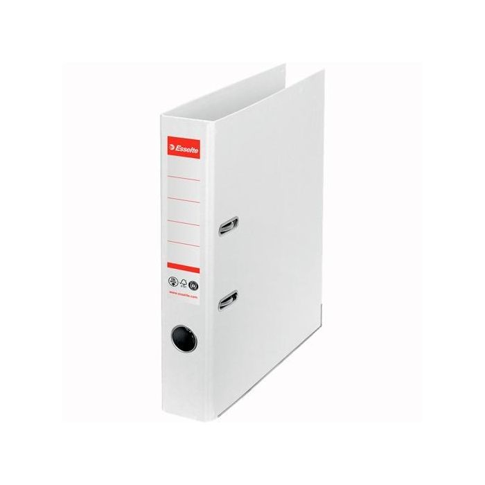 Esselte Archivador Palanca Nº1 Co2 Neutral A4 Cartón 100% Reciclado Lomo 50 mm Blanco Esselte Archivador Palanca Nº1 Co2 Neutral A4 Cartón 100% Reciclado Lomo 50 mm Blanco
