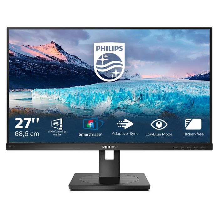 Philips Monitor 272S1AE 27 Pulgadas Full HD IPS 4ms HDMI DisplayPort VESA Pivot Altavoces Negro 1