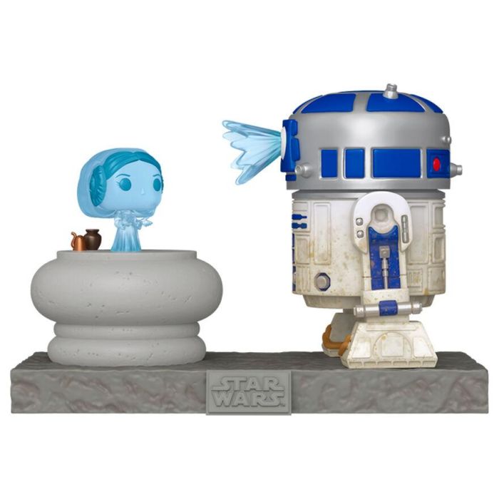 Funko Pop Deluxe Star Wars R2-D2 con Princesa Leia Holograma - Figura de Vinilo de 9cm 0 Funko Pop Deluxe Star Wars R2-D2 con Princesa Leia Holograma - Figura de Vinilo de 9cm 0