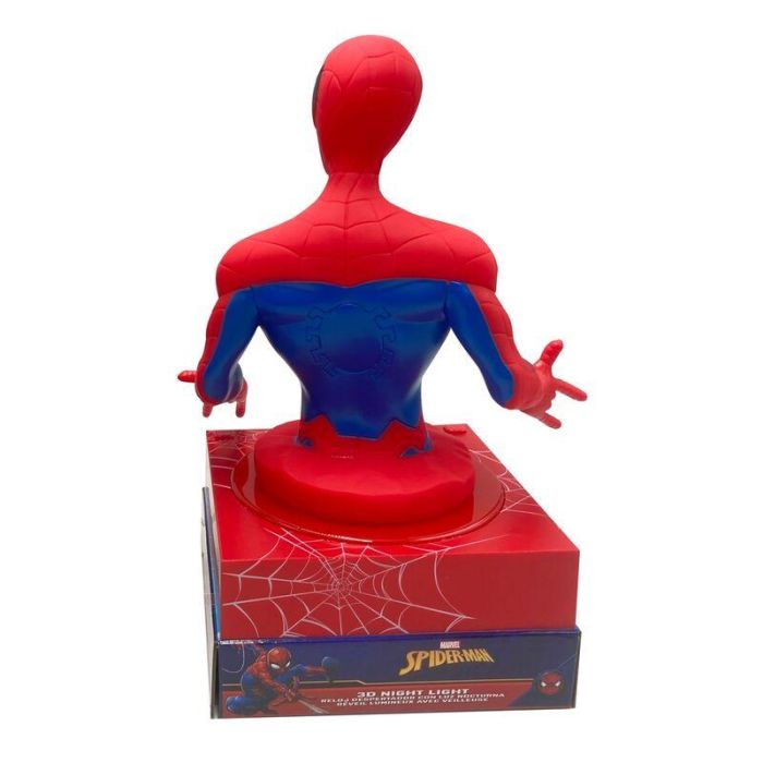 Lampara 3D con despertador Spiderman Marvel 2 Lampara 3D con despertador Spiderman Marvel 2