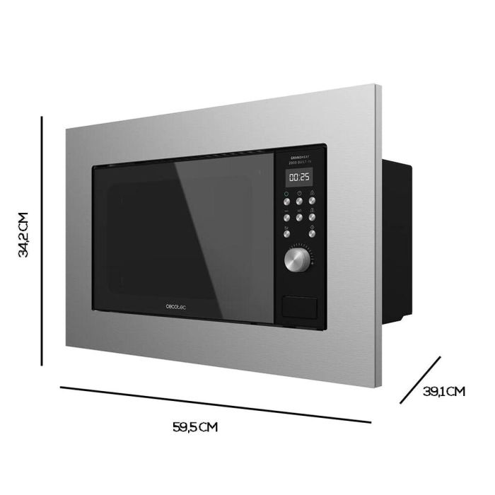 Cecotec 01380 microondas Negro, Acero Microondas con grill Integrado 20 L 700 W 18 Cecotec 01380 microondas Negro, Acero Microondas con grill Integrado 20 L 700 W 18
