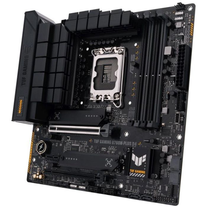 Asus 90MB1DI0-M1EAY0 Placa Base TUF GAMING B760M-PLUS D4 Intel B760 Socket 1700 Micro ATX DDR4 PCIe 5.0 2.5Gb Ethernet 2