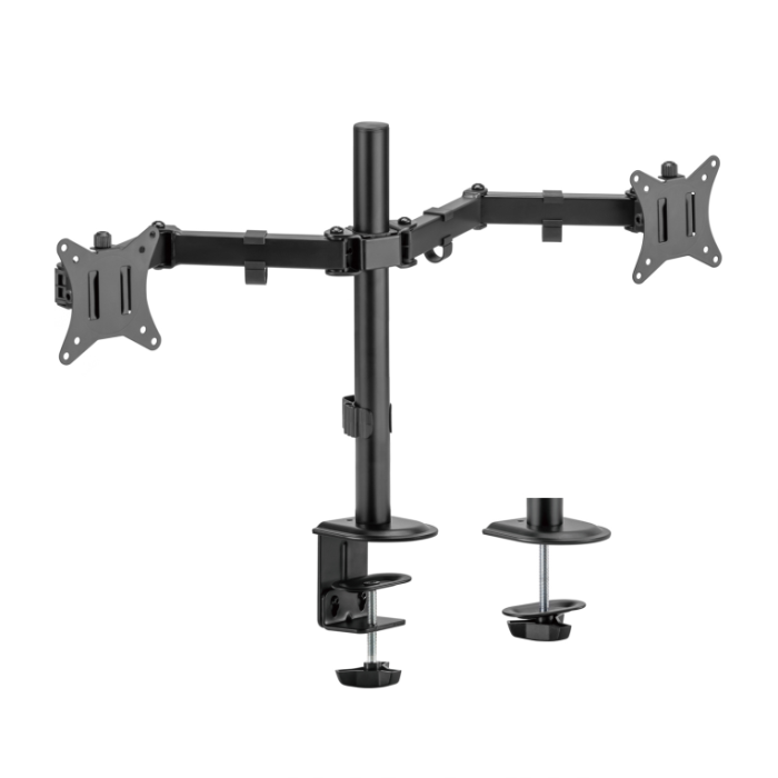 Soporte de Mesa para 2 Monitores o TV Aisens DT32TSR-149/ Giratorio/ Inclinable/ hasta 9kg Soporte de Mesa para 2 Monitores o TV Aisens DT32TSR-149/ Giratorio/ Inclinable/ hasta 9kg