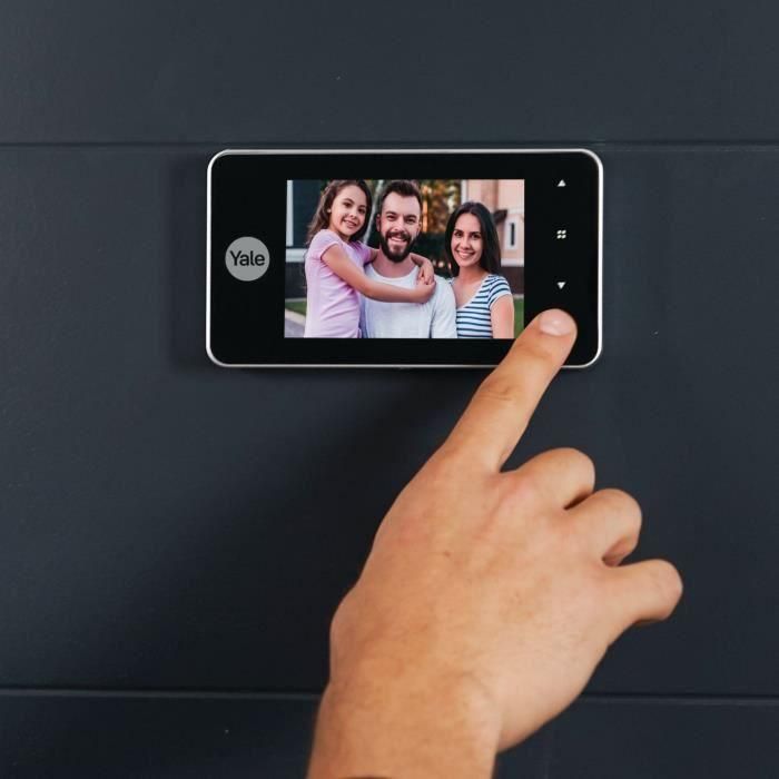 Yale Mirilla digital DDV4500 Grabador con 4 pantallas LCD, Ángulo de visión 105°, compatible con puertas de 38-110 mm 2