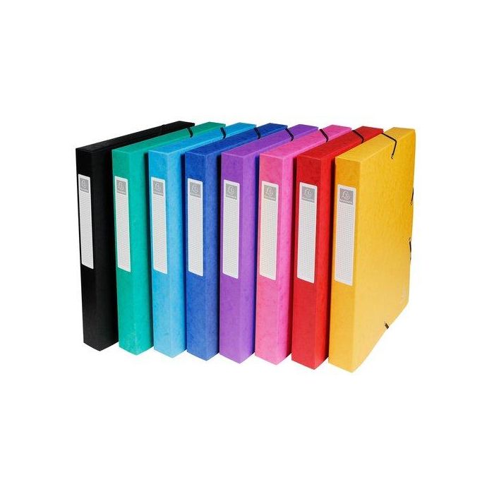 Carpeta De Proyectos Exacompta Exabox Cartulina Lustrada Nature Future A4+ Gomas 4 Cm Surtido (8 Col.)