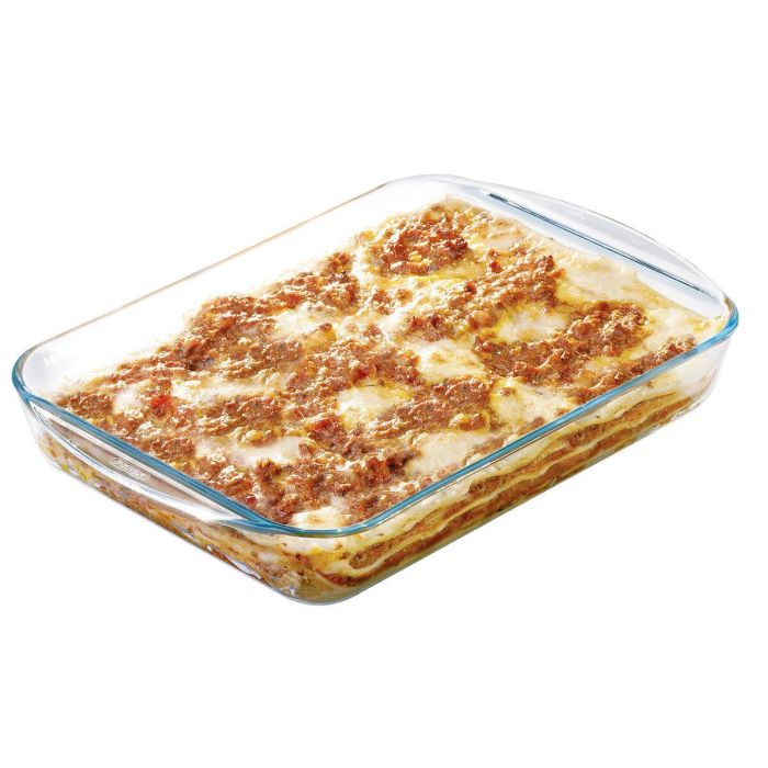 Fuente para Horno Pyrex Classic Vidrio Transparente Vidrio Rectangular 40 x 27 x 6 cm (6 Unidades) 1