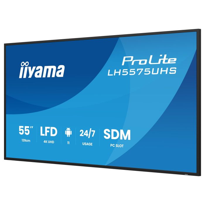 iiyama LH5575UHS-B2AG Pantalla Digital 55" LCD 4K UHD 3840x2160 16:9 HDMI DP USB 24/7 Wifi Señalización Digital 13 iiyama LH5575UHS-B2AG Pantalla Digital 55" LCD 4K UHD 3840x2160 16:9 HDMI DP USB 24/7 Wifi Señalización Digital 13