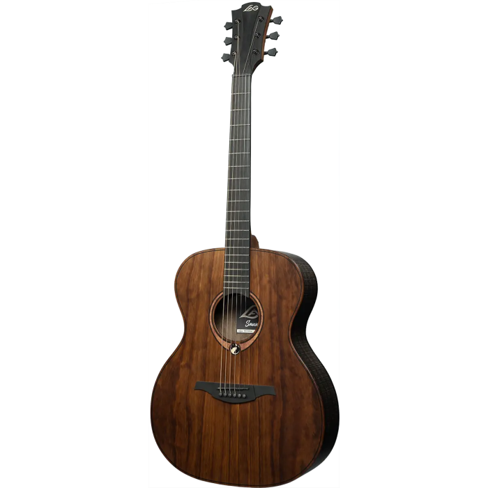LAG Guitarra Acústica Auditorium Sauvage Lag Acabado Satinado Cuerpo de Eucalipto Tapa Maciza Brankowood 6 Cuerdas 1
