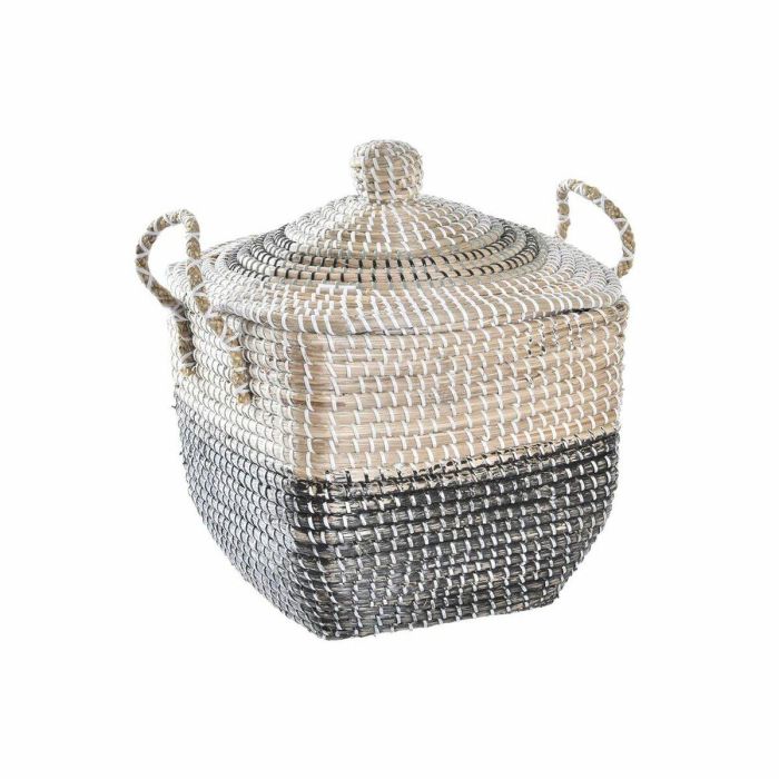 Cesta Balines DKD Home Decor Natural Gris 35 x 43 x 45 cm