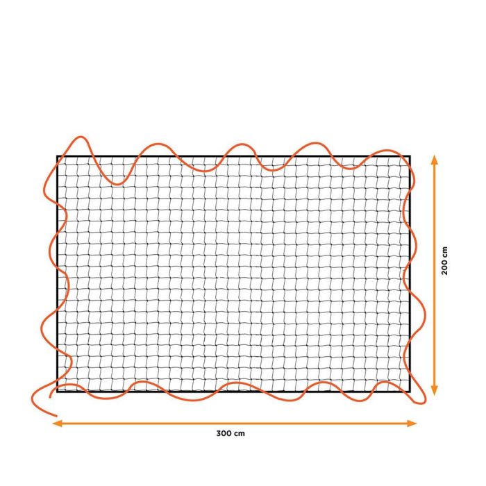 Red de carga elastica, 2x3m, mallado 10x10cm. black+decker