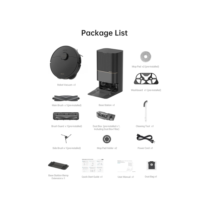 Dreame Robot Aspirador L40 Ultra con Mopa Extraíble y Elevable, Cepillo Lateral Extensible y Elevable, 11.000 Pa - DRE1726072460171 2