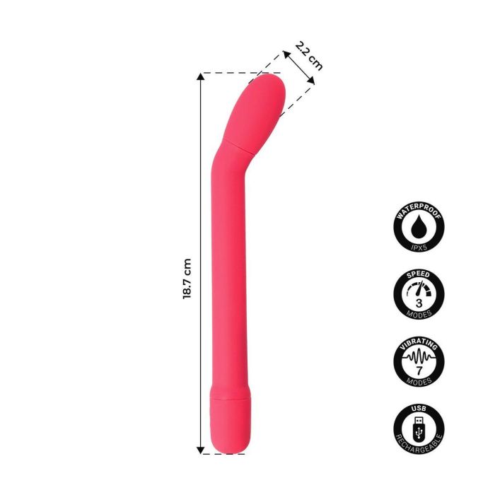 Vibrador Punto G Virgite Rosa 14 Vibrador Punto G Virgite Rosa 14