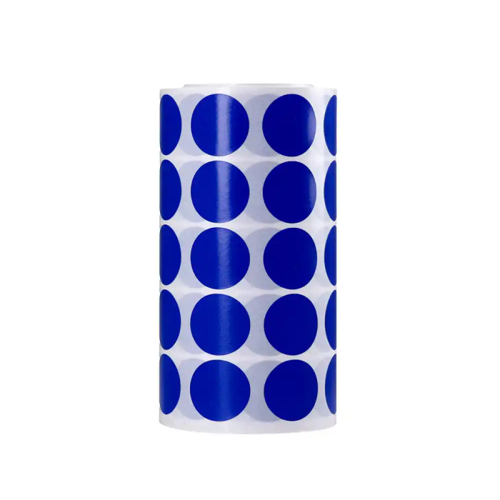 Liderpapel Gomets Autoadhesivos Círculos 20 mm Azul Rollo 2000 Unidades 5