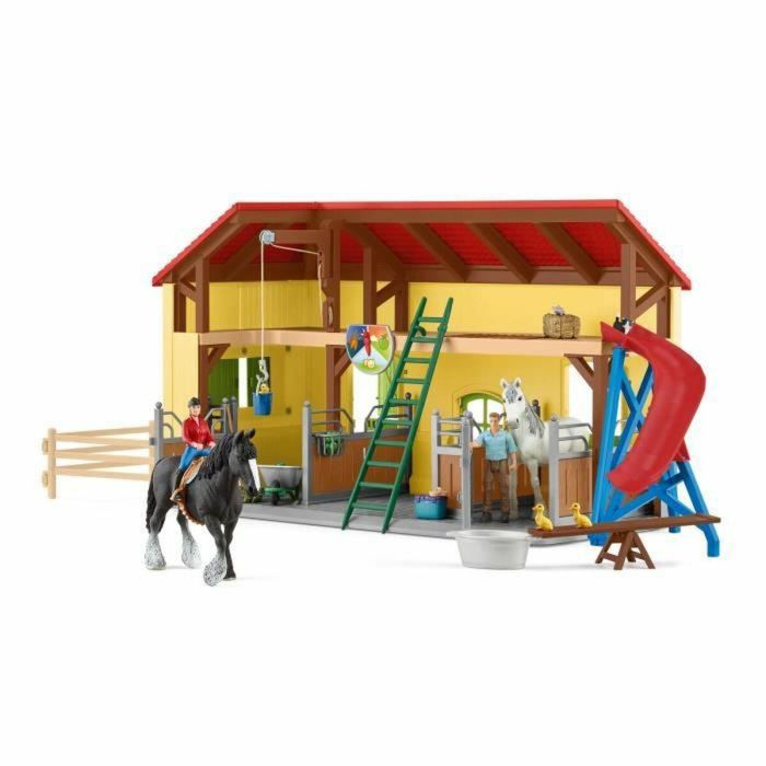 Schleich SCH342485 Estable de Juguete 42485 para Animales de Granja - Colección Mundo Agrícola