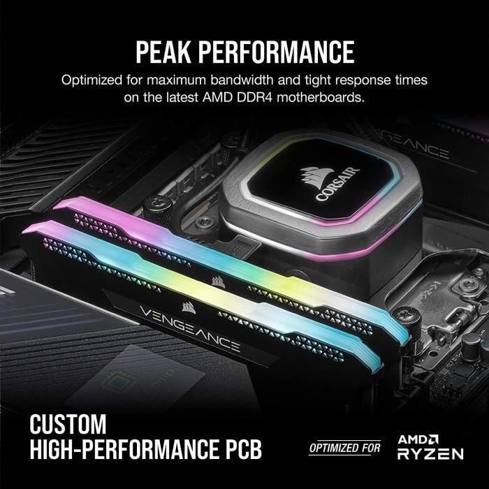 Corsair Vengeance CMH32GX4M2Z3200C16 módulo de memoria 32 GB 2 x 16 GB DDR4 3200 MHz 3 Corsair Vengeance CMH32GX4M2Z3200C16 módulo de memoria 32 GB 2 x 16 GB DDR4 3200 MHz 3