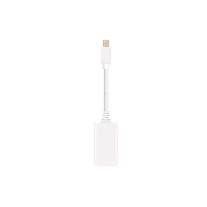 Nanocable 10.16.0102-W Conversor Mini DisplayPort a HDMI Hembra Pasivo Blanco 15 cm Nanocable 10.16.0102-W Conversor Mini DisplayPort a HDMI Hembra Pasivo Blanco 15 cm