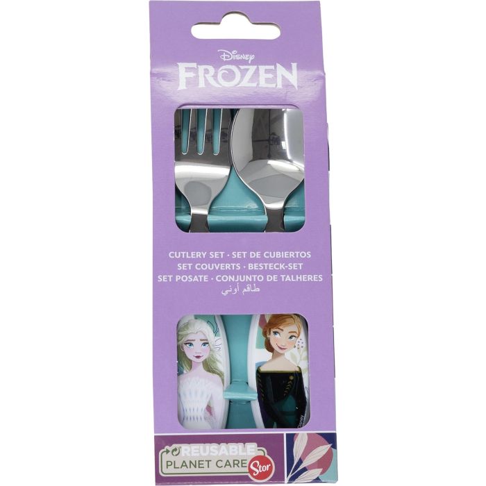 Juego De Cubiertos Elípticos Metálicos 2 Piezas Frozen CZ11341 1 Juego De Cubiertos Elípticos Metálicos 2 Piezas Frozen CZ11341 1